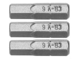 SET 3 BITI STHOR 65504 TORX 1/4 H6X25MM STHOR - scule electrice si unelte profesionale - BricoMart
