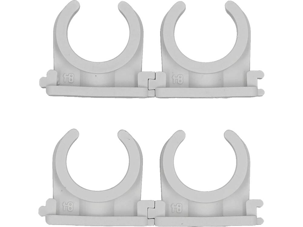 SET 4 CLEME VOREL 54812 SUPORT TEAVA PVC, PE, PE-X, PP, PB, 18MM VOREL - scule electrice si unelte profesionale - BricoMart