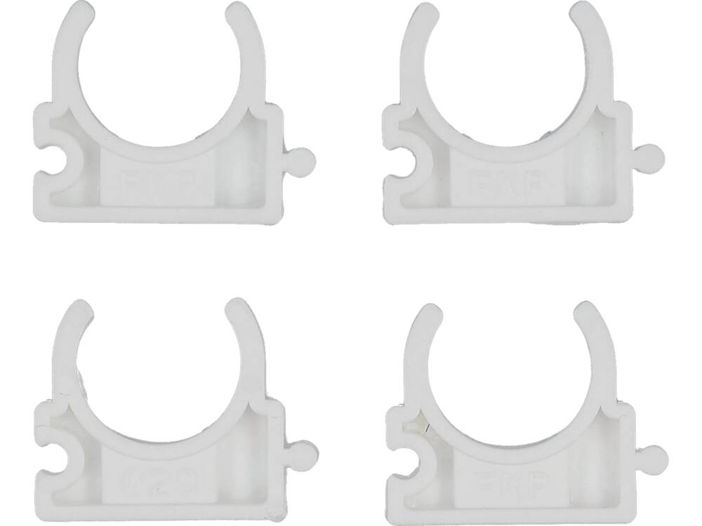 SET 4 CLEME VOREL 54813 SUPORT TEAVA PVC, PE, PE-X, PP, PB, 20MM VOREL - scule electrice si unelte profesionale - BricoMart