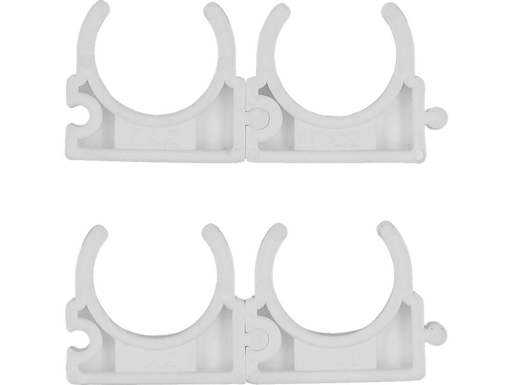 SET 4 CLEME VOREL 54814 SUPORT TEAVA PVC, PE, PE-X, PP, PB, 22MM VOREL - scule electrice si unelte profesionale - BricoMart