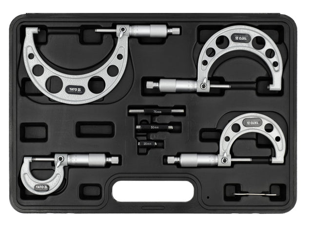SET 4 MICROMETRE PENTRU EXTERIOR Yato YT - 72304 Yato - scule electrice si unelte profesionale - BricoMart
