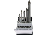 SET 5 BURGHIE STHOR 21709 PENTRU STICLA SI CERAMICA, 4-10MM, PRINDERE HEXAGONALA STHOR - scule electrice si unelte profesionale - BricoMart