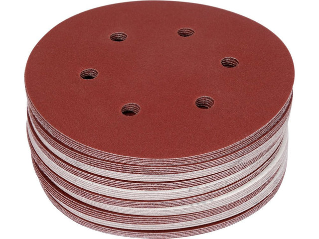 SET 50 DISCURI ABRAZIVE VELCRO, 150MM, 6 GAURI, P180 Yato YT - 834587 Yato - scule electrice si unelte profesionale - BricoMart