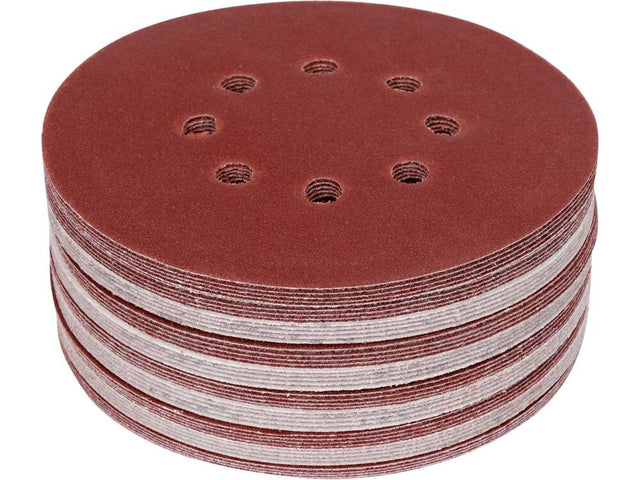 SET 50 DISCURI YATO YT-834595 ABRAZIVE VELCRO, 150MM, 8 GAURI, P120 YATO - scule electrice si unelte profesionale - BricoMart