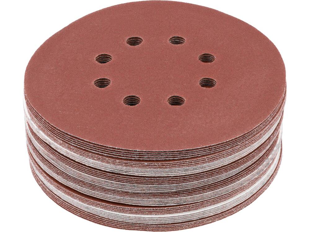 SET 50 DISCURI YATO YT-834596 ABRAZIVE VELCRO, 150MM, 8 GAURI, P150 YATO - scule electrice si unelte profesionale - BricoMart