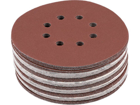 SET 50 DISCURI YATO YT-834598 ABRAZIVE VELCRO, 150MM, 8 GAURI, P220 YATO - scule electrice si unelte profesionale - BricoMart