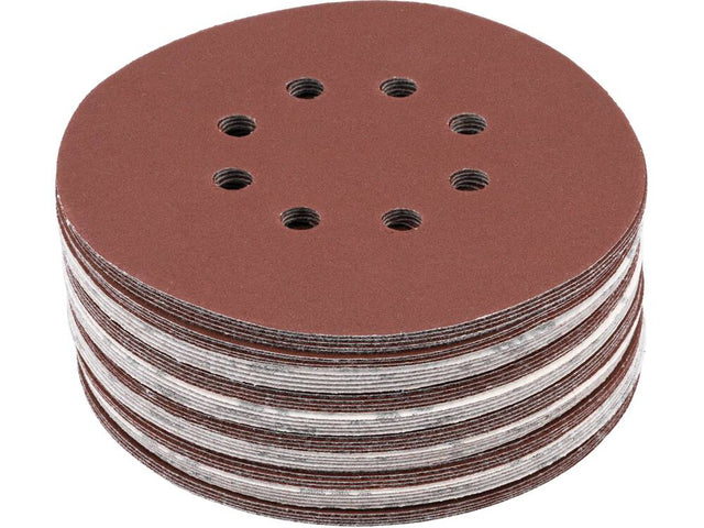 SET 50 DISCURI YATO YT-834598 ABRAZIVE VELCRO, 150MM, 8 GAURI, P220 YATO - scule electrice si unelte profesionale - BricoMart