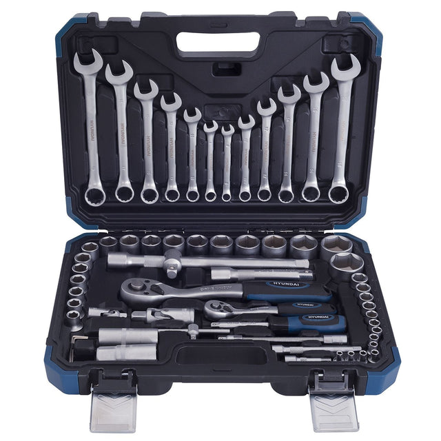 Set 61chei tubulare si chei combinate HYUNDAI HY - 59656 HYUNDAI - scule electrice si unelte profesionale - BricoMart
