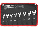 SET 8 CHEI COMBINATE SCURTE CU CLICHET Yato YT - 49123 - CrV Yato - scule electrice si unelte profesionale - BricoMart