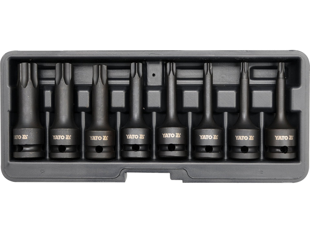 SET 8 CHEI YATO YT-1065 TUBULARE DE IMPACT, TORX 1/2 YATO - scule electrice si unelte profesionale - BricoMart