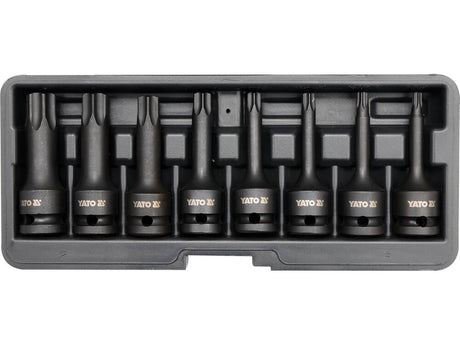 SET 8 CHEI YATO YT-1065 TUBULARE DE IMPACT, TORX 1/2 YATO - scule electrice si unelte profesionale - BricoMart