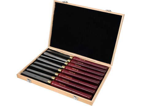 SET 8 DALTI PENTRU PRELUCAREA LEMNULUI Yato YT - 62780 - 435 mm, 160 mm, 255 mm, 25 mm Yato - scule electrice si unelte profesionale - BricoMart