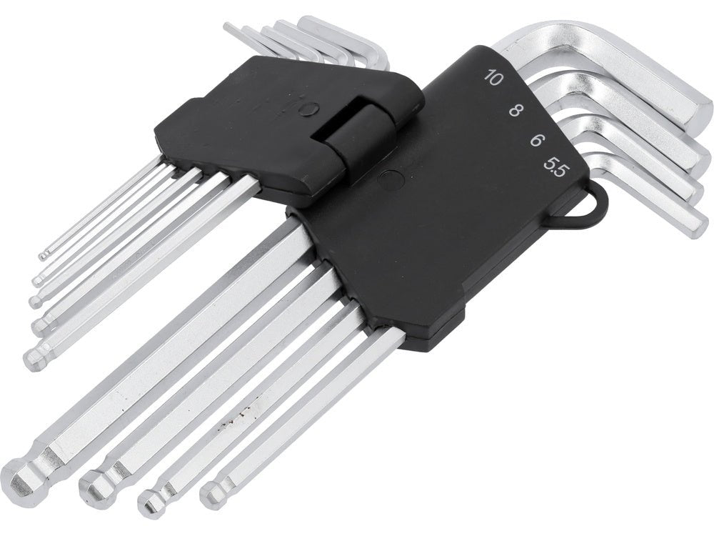 SET 9 CHEI VOREL 56477 HEXAGONALE, 2-10MM, CR-V VOREL - scule electrice si unelte profesionale - BricoMart