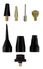 Set adaptor de umflare original Einhell din 8 piese pentru compresoare (accesorii pentru compresoare, 8 piese, inclusiv ac cu bila si adaptor pentru valve pentru anvelope de bicicleta) Einhell - scule electrice si unelte profesionale - BricoMart