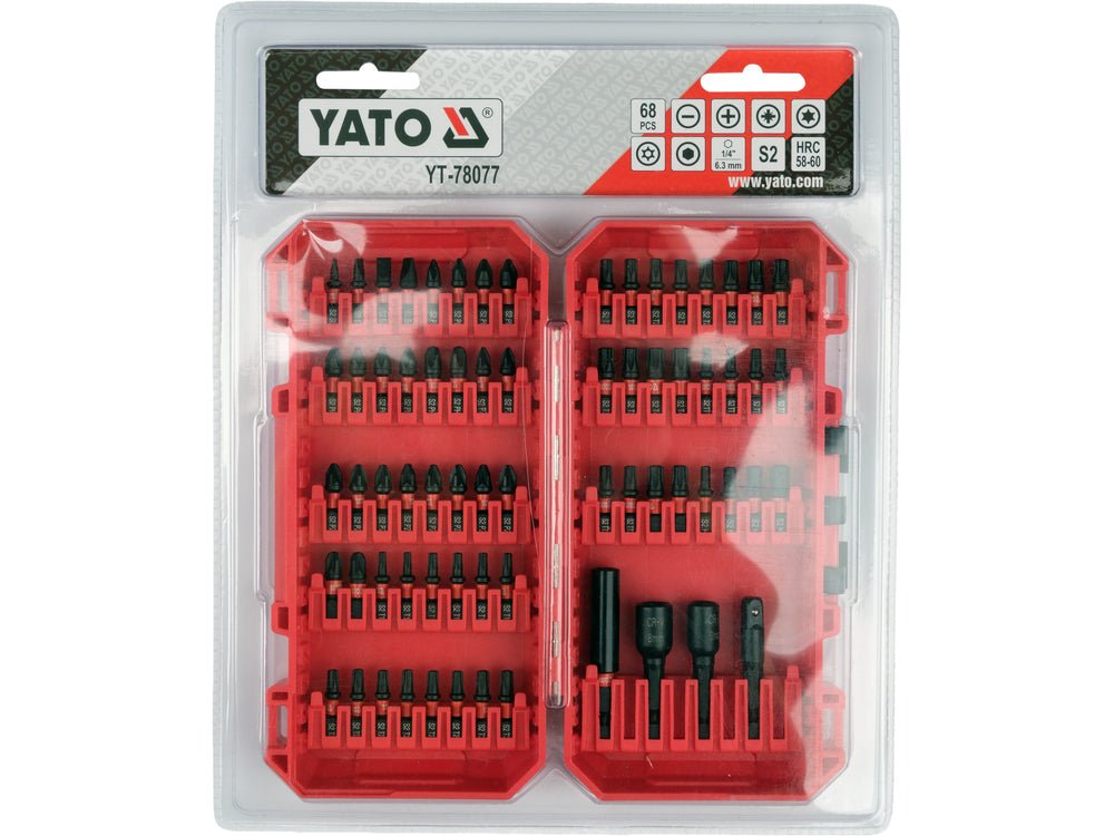 Set biti de impact YATO YT-78077, 68 buc. - imagine 6