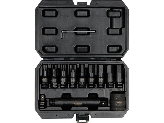SET BITI DE YATO YT-10655 IMPACT, HEXAGONAL SI TORX, 3/4 YATO - scule electrice si unelte profesionale - BricoMart