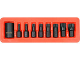 SET BITI DE YATO YT-10663 IMPACT SPLINE, CU ADAPTOR 1/2, 9 PIESE YATO - scule electrice si unelte profesionale - BricoMart