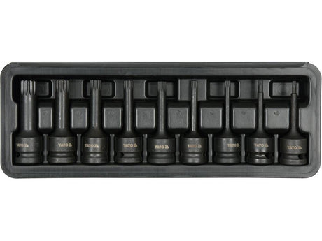 SET BITI IMPACT YATO YT-10691 1/2, SPLINE, 9 BUC YATO - scule electrice si unelte profesionale - BricoMart