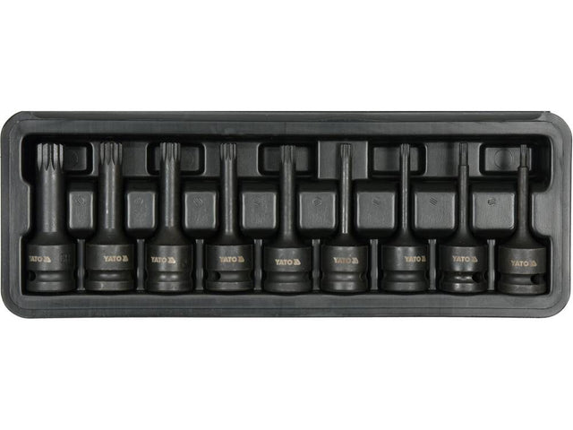 SET BITI IMPACT YATO YT-10691 1/2, SPLINE, 9 BUC YATO - scule electrice si unelte profesionale - BricoMart