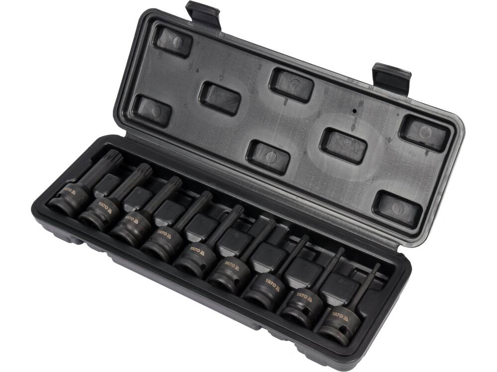 SET BITI IMPACT YATO YT-10691 1/2, SPLINE, 9 BUC YATO - scule electrice si unelte profesionale - BricoMart