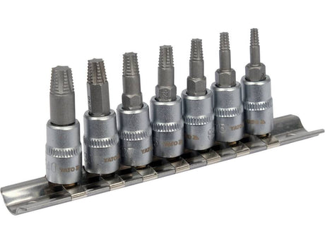SET BITI PENTRU YATO YT-04581 SURUBURI TORX DETERIORATE, 7 PIESE YATO - scule electrice si unelte profesionale - BricoMart