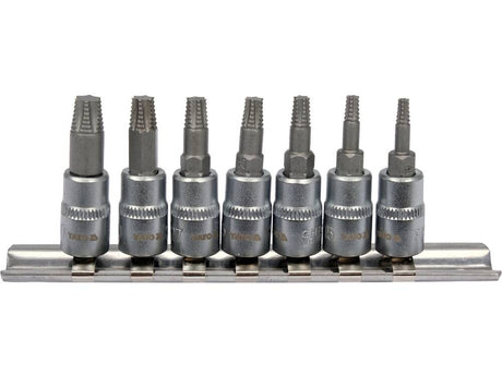 SET BITI PENTRU YATO YT-04581 SURUBURI TORX DETERIORATE, 7 PIESE YATO - scule electrice si unelte profesionale - BricoMart