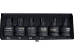 SET BITI TORX YATO YT-10653 / SPLINE, 6 BUC, 3/4 YATO - scule electrice si unelte profesionale - BricoMart