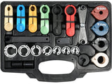 SET BLOCARE CONDUCTE YATO YT-06301 AER CONDITIONAT SI COMBUSTIBIL, 23 PIESE YATO - scule electrice si unelte profesionale - BricoMart