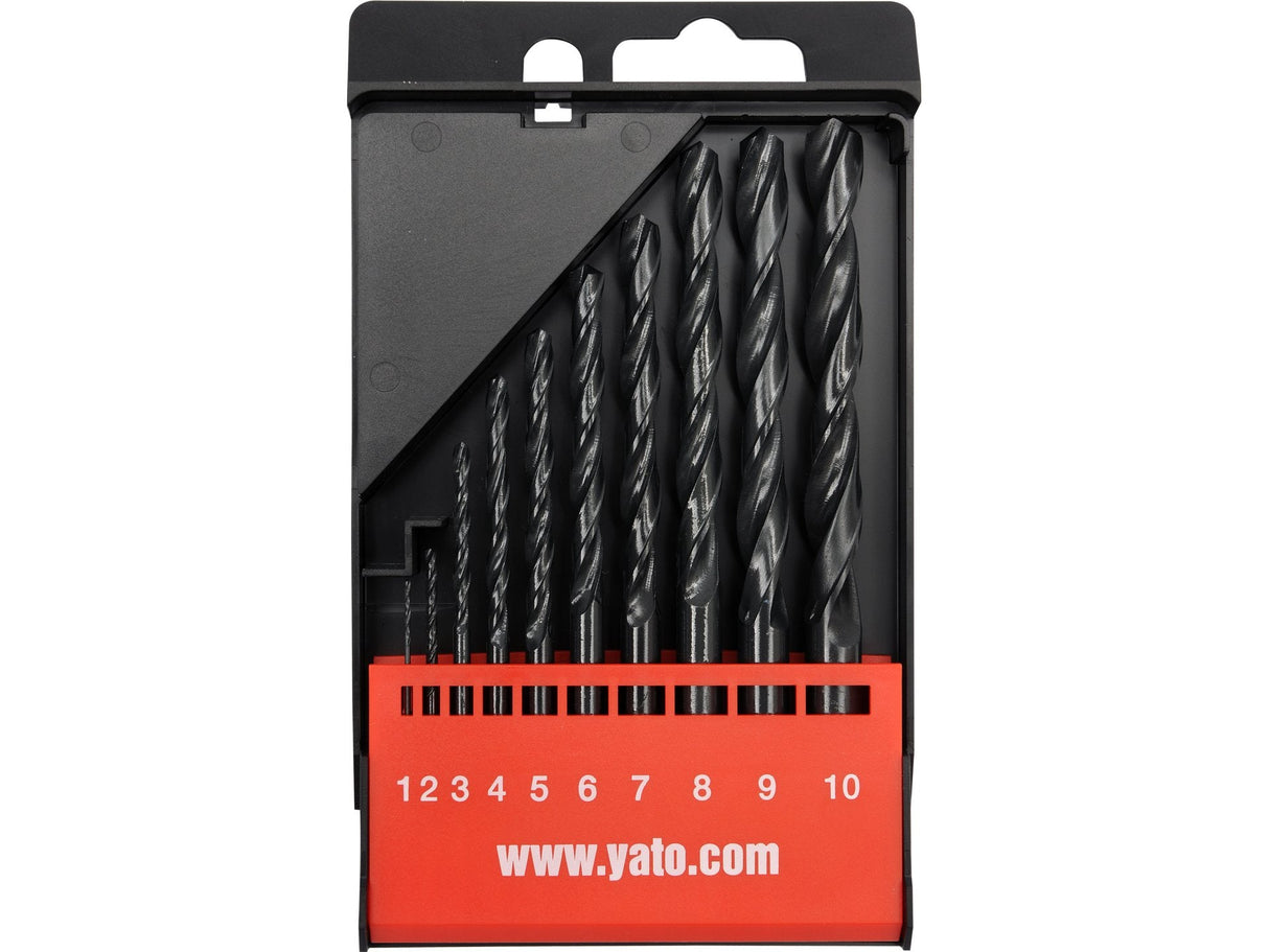 SET BURGHIE METAL YATO YT-4461 HSS, 10 BUC, 1-10MM YATO - scule electrice si unelte profesionale - BricoMart