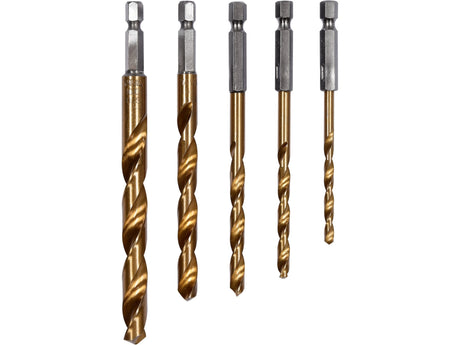 SET BURGHIE METAL, YATO YT-44700 TITAN, 1/4, 5 BUC YATO - scule electrice si unelte profesionale - BricoMart