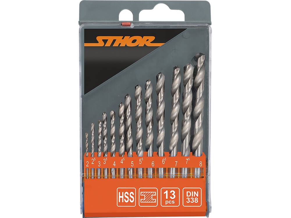 SET BURGHIE PENTRU STHOR 21998 METAL 13 BUC, 2-8MM STHOR - scule electrice si unelte profesionale - BricoMart