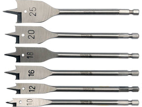 SET BURGHIE PLATE YATO YT-3258 PENTRU LEMN 10-25, 6 BUC YATO - scule electrice si unelte profesionale - BricoMart