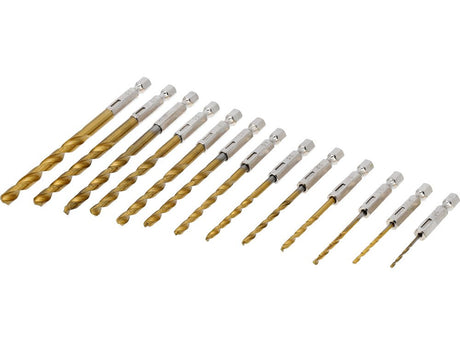 SET BURGIE PT METAL PRINDERE HEX, 13 BUC Sthor 21655 Sthor - scule electrice si unelte profesionale - BricoMart