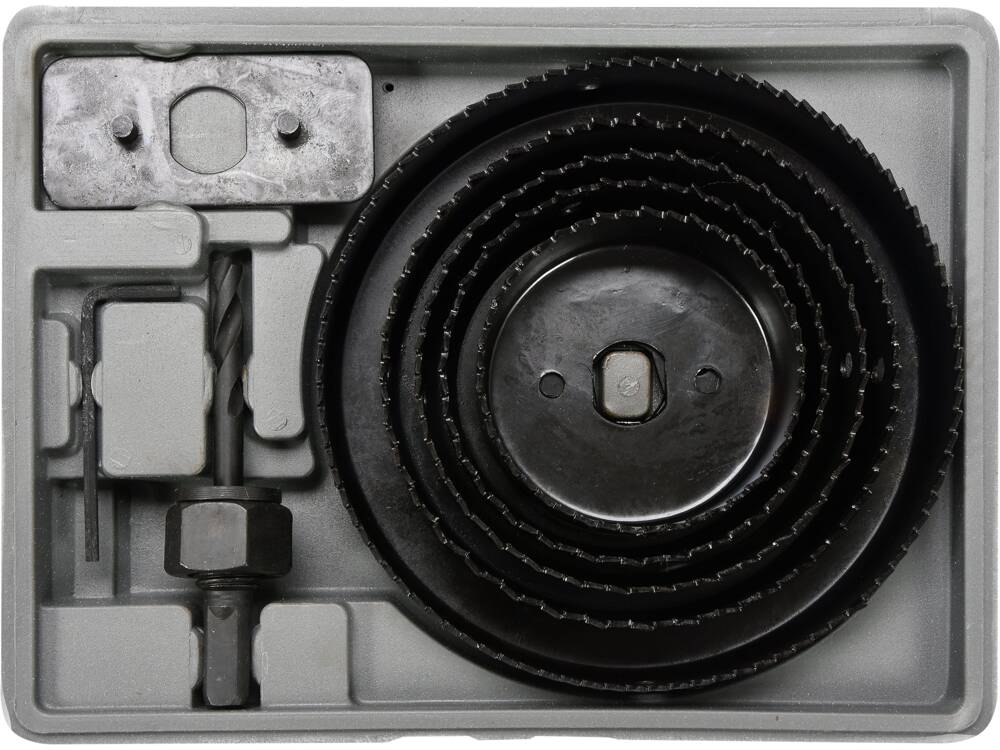 SET CAROTE LEMN VOREL 22571 64-127MM VOREL - scule electrice si unelte profesionale - BricoMart