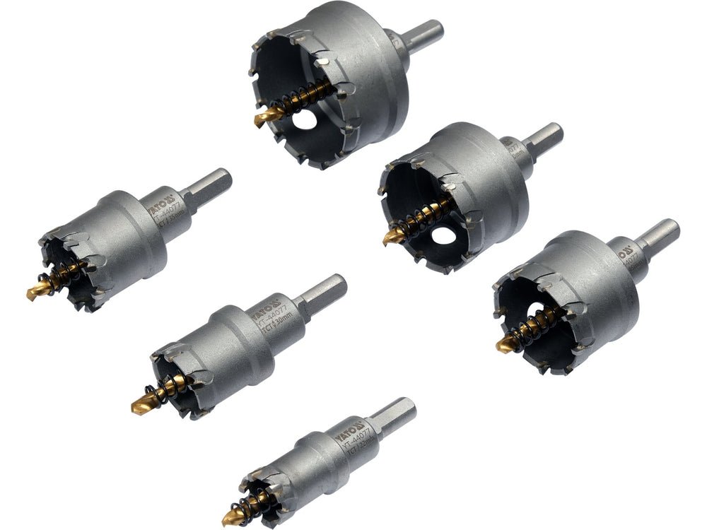 SET CAROTE TCT PENTRU METAL, 6 BUC Yato YT - 44077 Yato - scule electrice si unelte profesionale - BricoMart