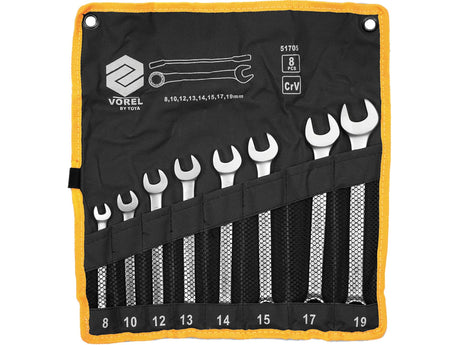 SET CHEI COMBINATE VOREL 51705 SATINATE, CR-V, 8 BUC VOREL - scule electrice si unelte profesionale - BricoMart