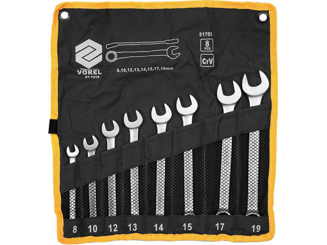 SET CHEI COMBINATE VOREL 51705 SATINATE, CR-V, 8 BUC VOREL - scule electrice si unelte profesionale - BricoMart