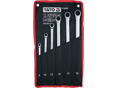 Set chei inelare lungi cu clichet 6 buc. YATO YT-50385