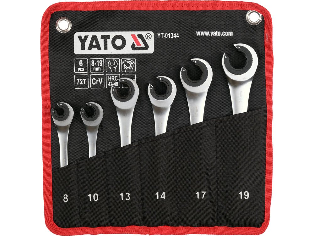 Set chei semideschise 8 YATO YT-01344, 19 mm, 6 buc.
