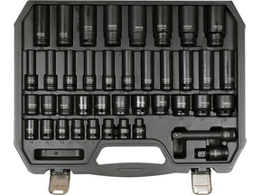 SET CHEI TUBULARE DE IMPACT 1/2'', 40 PIESE Yato YT - 10555 - 12.7 mm, CrMo Yato - scule electrice si unelte profesionale - BricoMart
