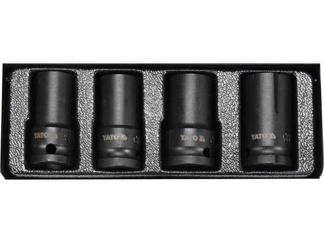 SET CHEI TUBULARE YATO YT-06030 PREZOANE STRICATE, ½”- 4 BUC YATO - scule electrice si unelte profesionale - BricoMart