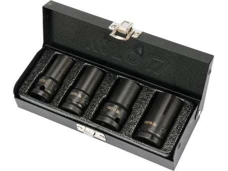 SET CHEI TUBULARE YATO YT-06030 PREZOANE STRICATE, ½”- 4 BUC YATO - scule electrice si unelte profesionale - BricoMart