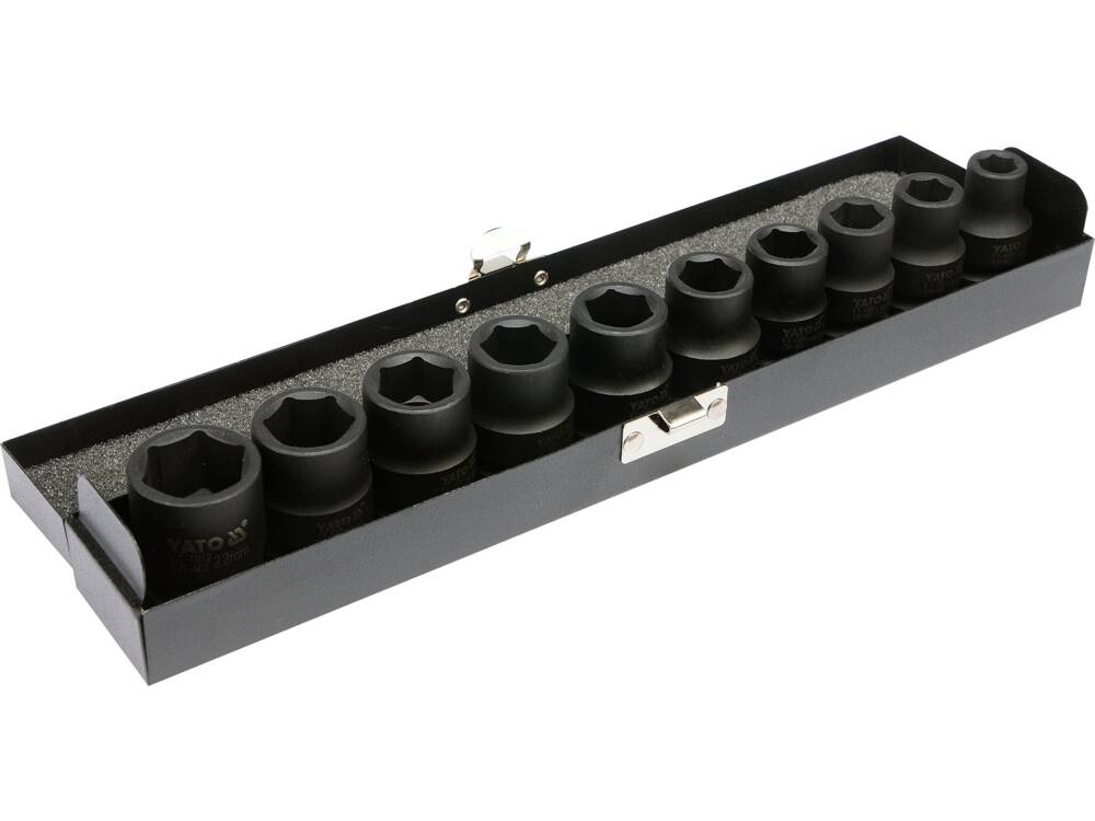 SET CHEI TUBULARE YATO YT-1025 DE IMPACT, 10-22MM YATO - scule electrice si unelte profesionale - BricoMart
