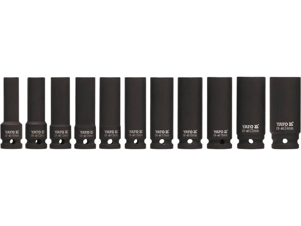 SET CHEI TUBULARE YATO YT-1054 ADANCI DE IMPACT, 11 BUC YATO - scule electrice si unelte profesionale - BricoMart