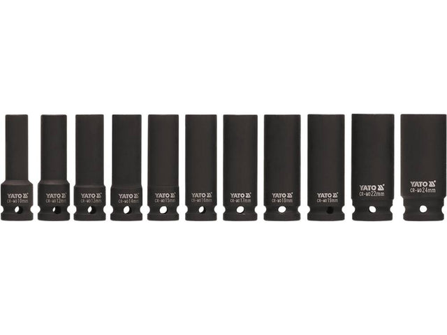SET CHEI TUBULARE YATO YT-1054 ADANCI DE IMPACT, 11 BUC YATO - scule electrice si unelte profesionale - BricoMart
