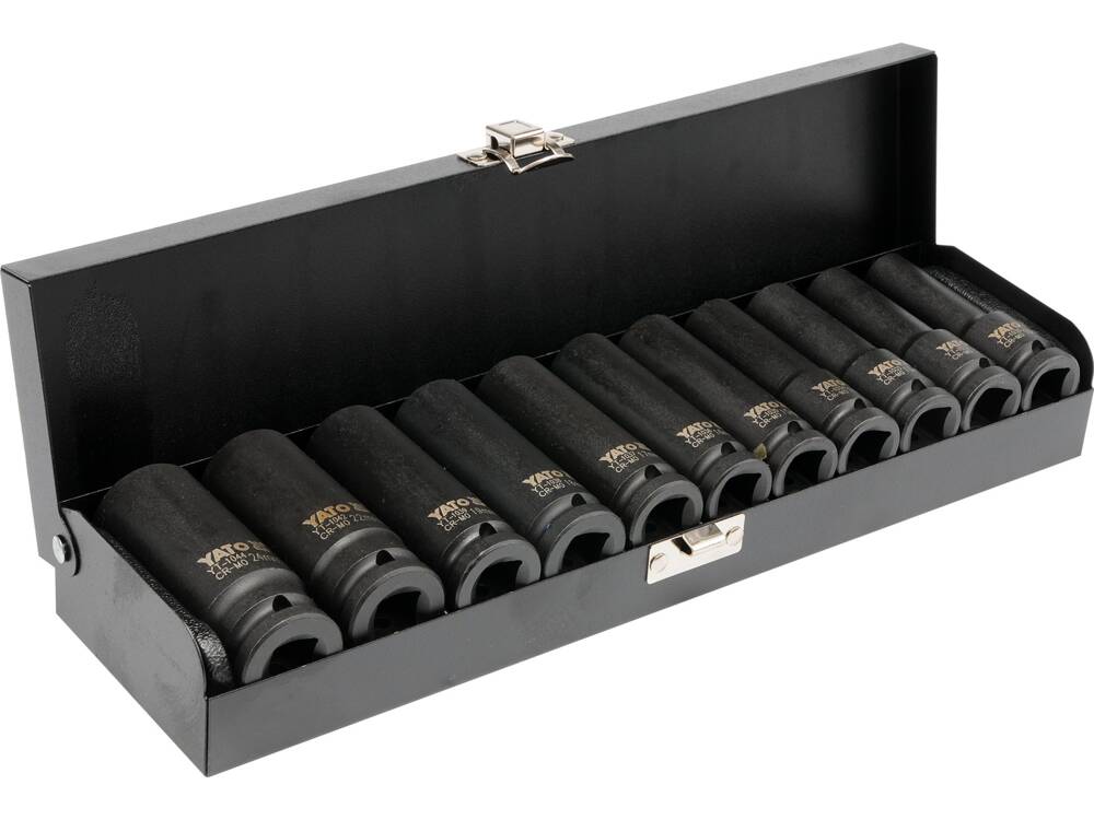 SET CHEI TUBULARE YATO YT-1054 ADANCI DE IMPACT, 11 BUC YATO - scule electrice si unelte profesionale - BricoMart