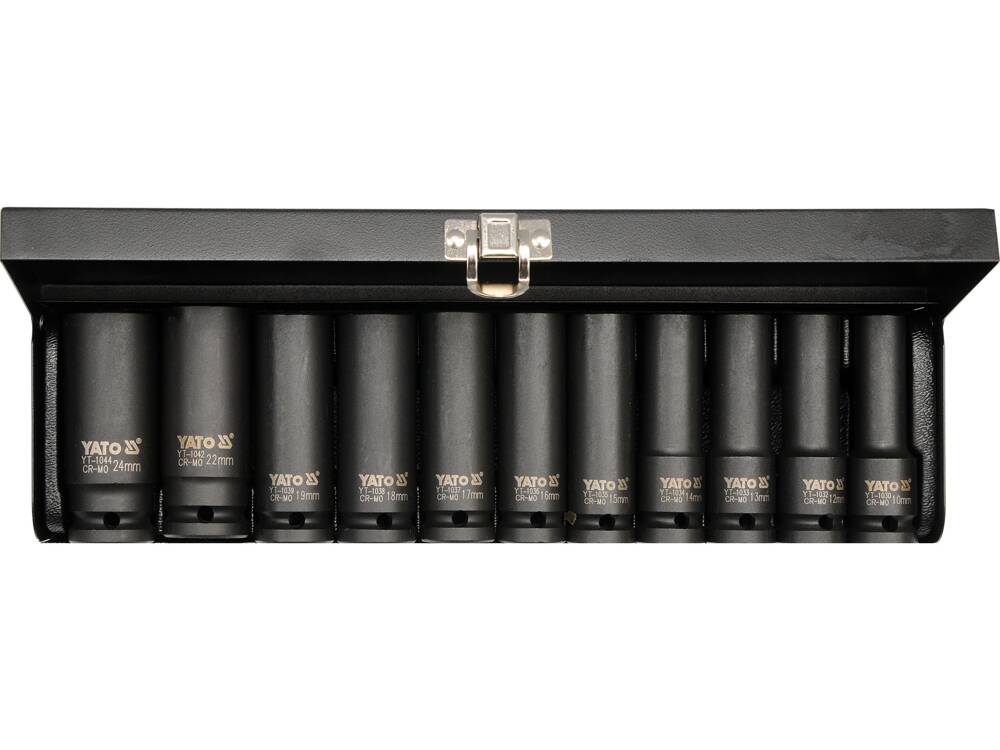 SET CHEI TUBULARE YATO YT-1054 ADANCI DE IMPACT, 11 BUC YATO - scule electrice si unelte profesionale - BricoMart