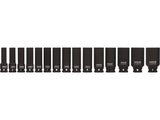 SET CHEI TUBULARE YATO YT-1055 ADANCI DE IMPACT, 15 BUC YATO - scule electrice si unelte profesionale - BricoMart