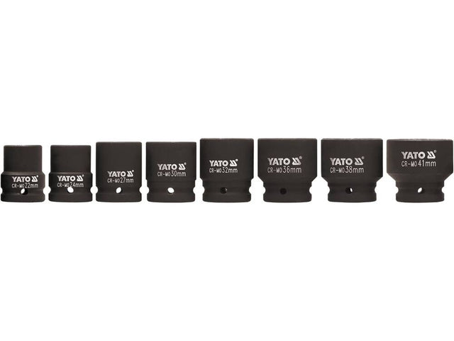 SET CHEI TUBULARE YATO YT-1115 DE IMPACT HEXAGONALE, 8 BUC YATO - scule electrice si unelte profesionale - BricoMart