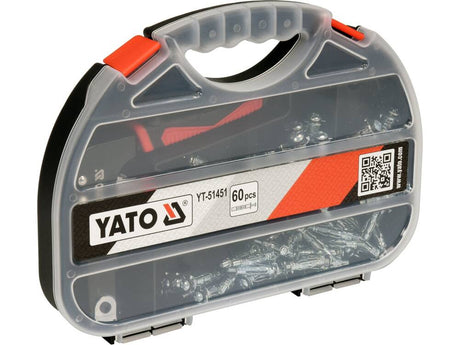 SET CLESTE PENTRU YATO YT-51451 ANCORE METALICE, 60 BUC YATO - scule electrice si unelte profesionale - BricoMart